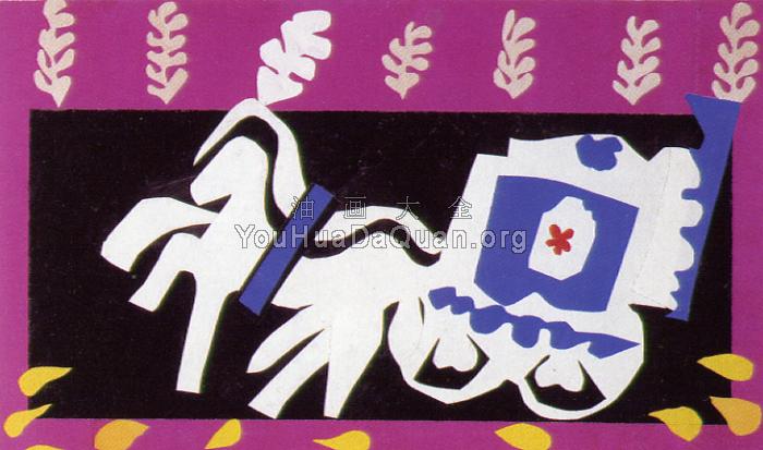 小丑的葬礼（选自《爵士》插图第十幅） - 亨利·马蒂斯